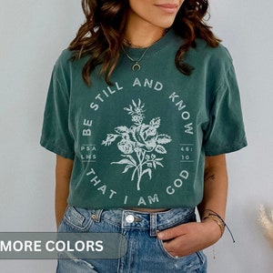 Vintage Faith Based Tshirt Comfort Colors Christian Shirts for Women Jesus T-shirt Religious Apparel Bible Verse Tee Christian Manifest Boho