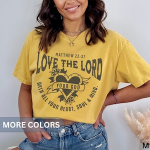 Vintage Faith Based T Shirt Christian Comfort Colors Tshirt Jesus T-shirt Bible Verse Tee Christian Clothing Oversized Trendy Worship Pray