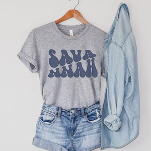 Savannah Shirt for Savannah GA Vacation, Retro Savannah Tshirt, Savannah T-shirt for Savannah Georgia Trip, Savannah Tee, Savannah gift tee