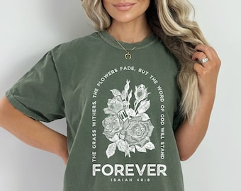 Vintage Faith Based Tshirt Christian Gift Comfort Colors Tee Shirt Jesus T-shirt Modest Christian Manifest Oversized Bible Verse Shirt Pray