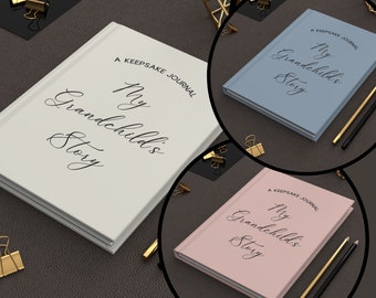Grandma Gift for Grandmother Journal Grandchild Notebook Granddaughter Keepsake Grandson Memory Book Mothers Day Gift Grandma Christmas Gift
