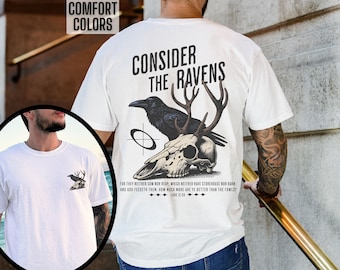 Christian Shirts for Men Jesus T Shirt Bible Verse Tshirt Religious Gift for Man of Faith Comfort Colors Tee Father's Day Gift Deer Hunter