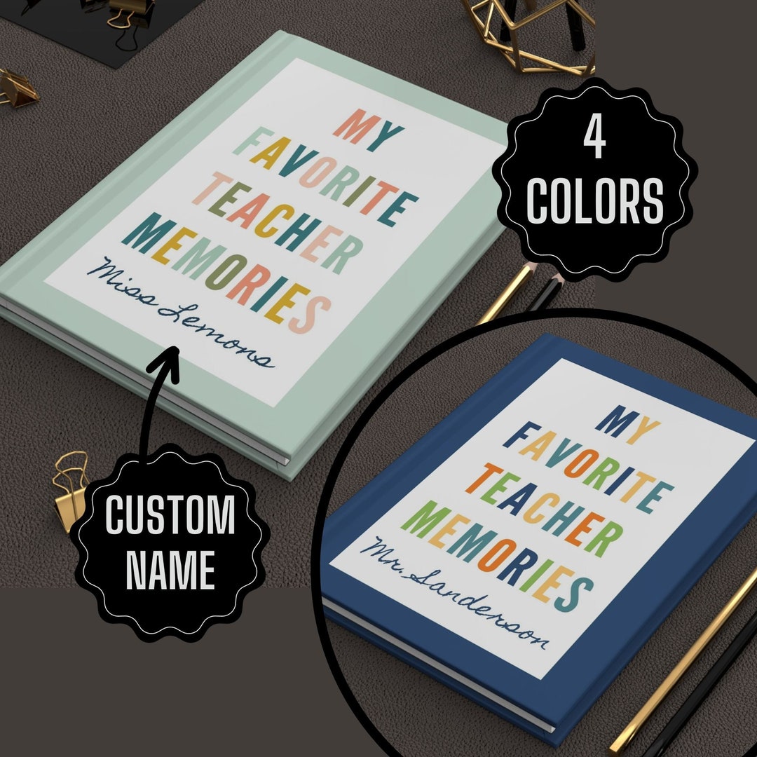 Personalized Gifts for Teachers Custom Teacher Appreciation End of Year ...