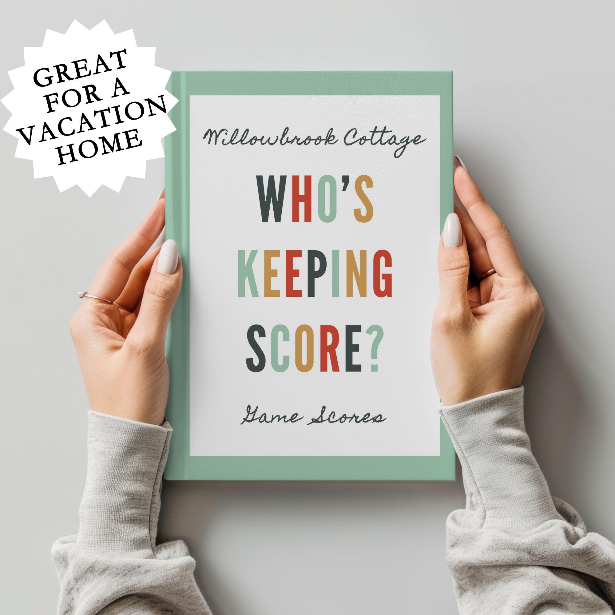 Family Game Night Score Book Custom Game Night Scorekeeper Gift Personalized Board Game Gift Ideas for Game Lover Scorebook Score Tracker