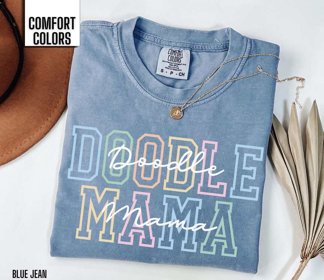 Comfort Colors Doodle Mama Shirt Golden Doodle Tshirt Labradoodle T ...