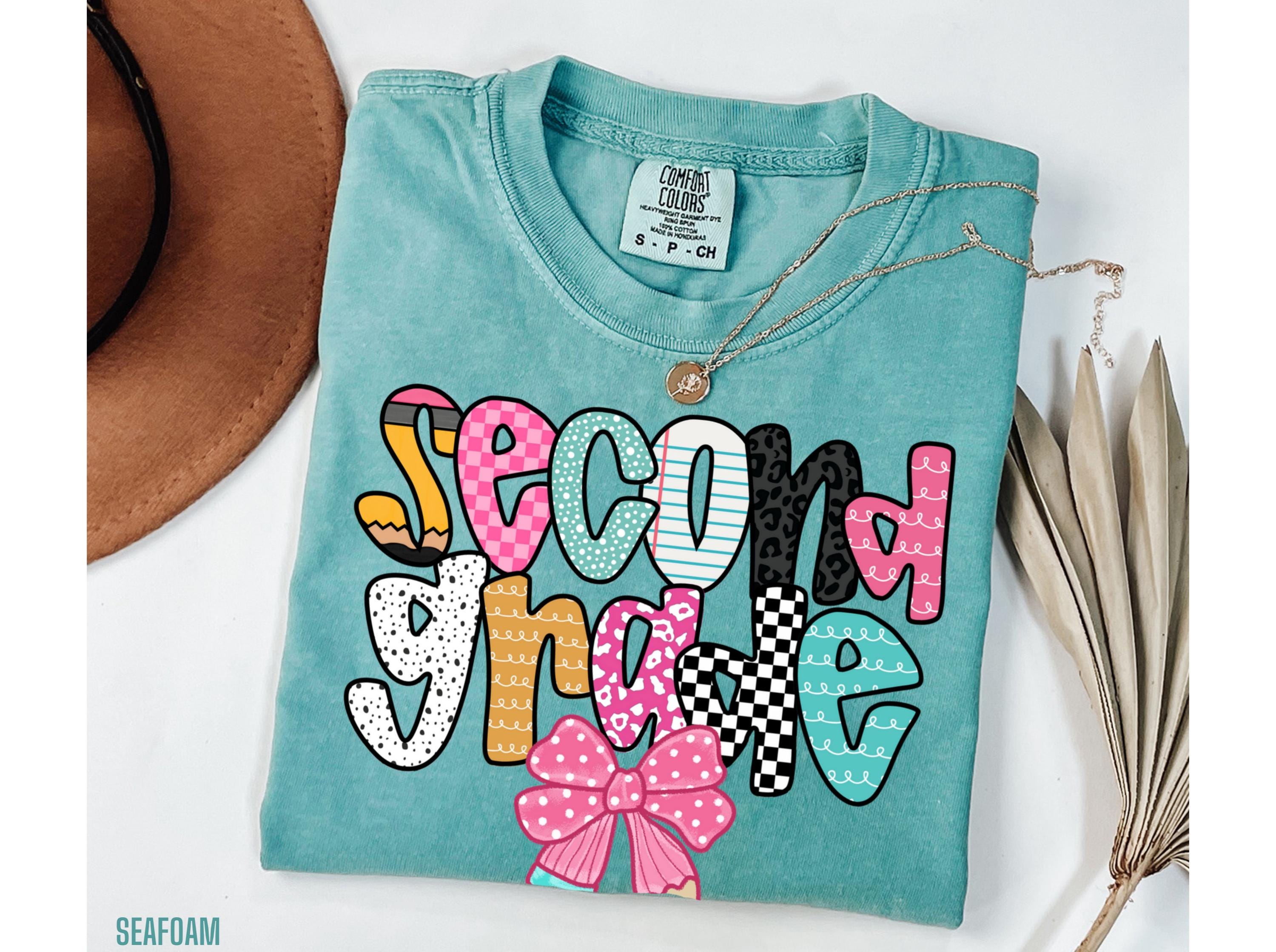 Second Grade Shirt Comfort Colors 2nd Grade Teacher Tshirt First Day of School 2nd Grade Team T Shirt Back to School Shirt for Teacher Gift