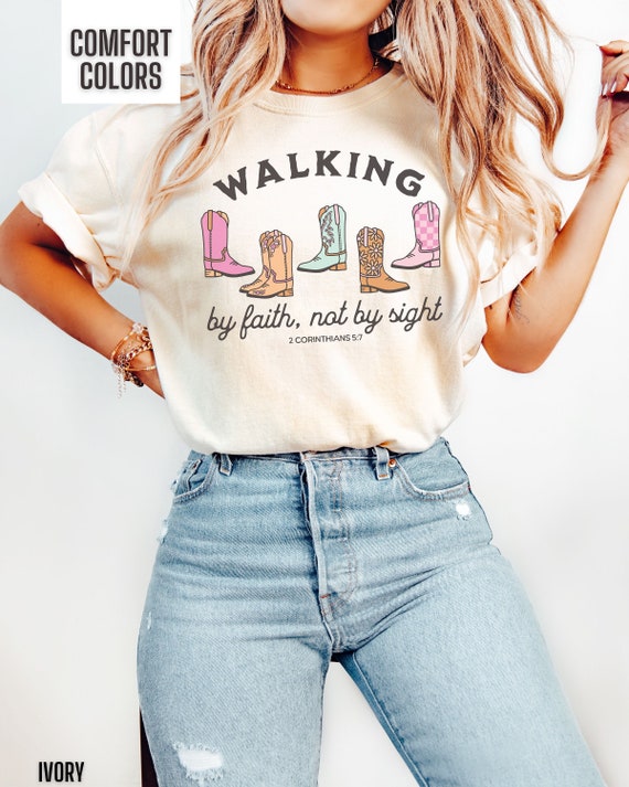 Walk By Faith Not By Sight Trendy Aesthetic Bible Verse Jesus T Shirt Walk By Faith Not By Sight Trendy Aesthetic Bible Verse Jesus T Shirt