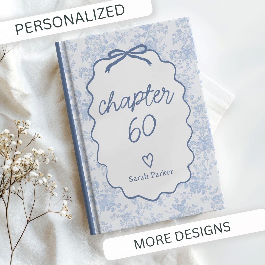 Chapter 60 Journal 60th Birthday Journal, Personalized 60th Birthday Gift for Women ...