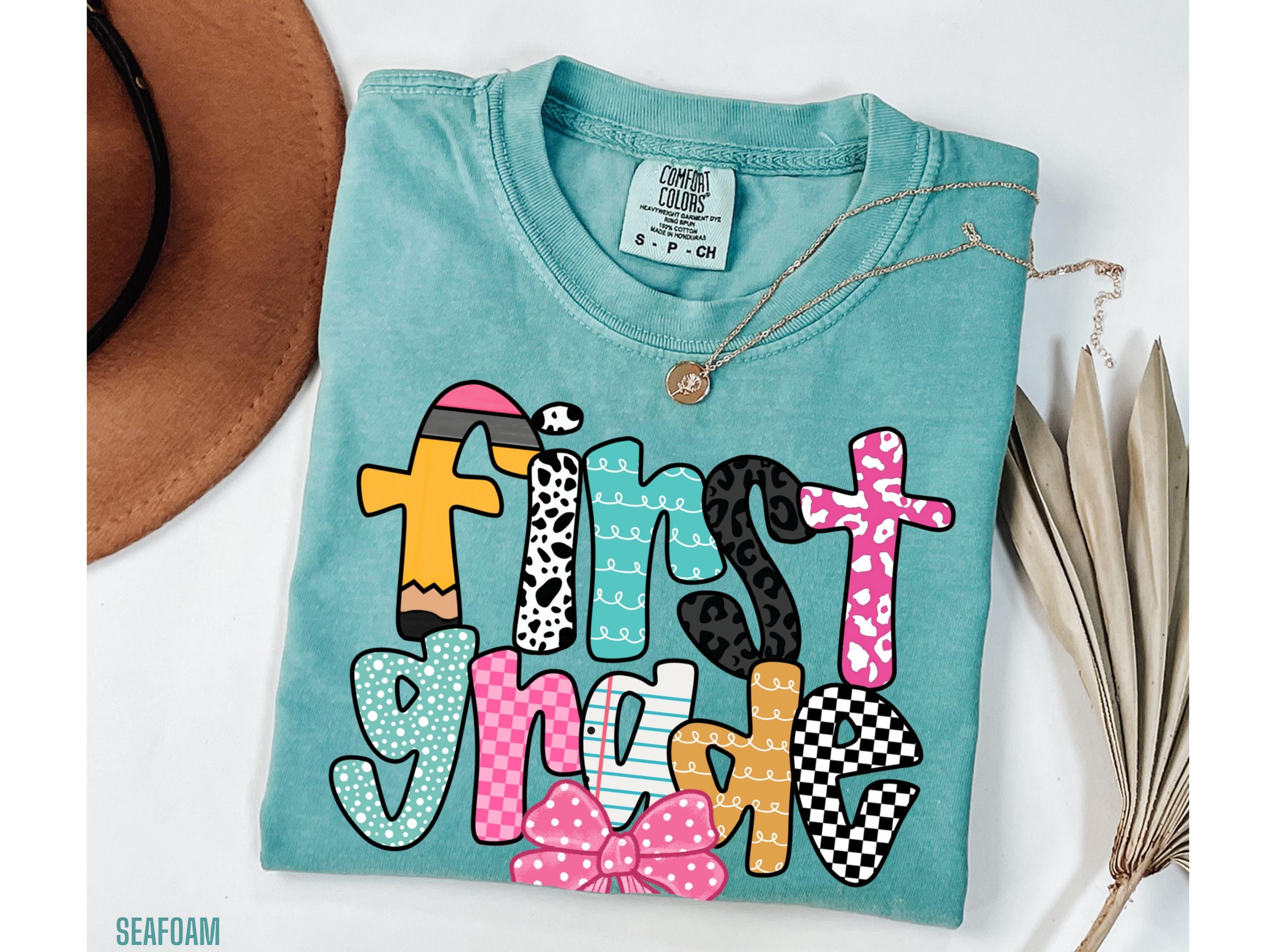 First Grade Teacher Shirt Comfort Colors 1st Grade Tshirt First Grade T Shirt First Grade Team Tee Back to School Shirt 1st Grade Sweatshirt