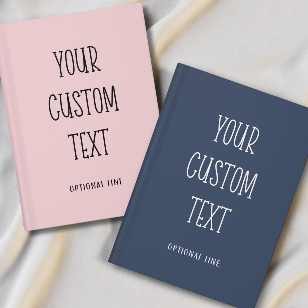 Personalized Journal Custom Notebook Custom Text Book Customized ...