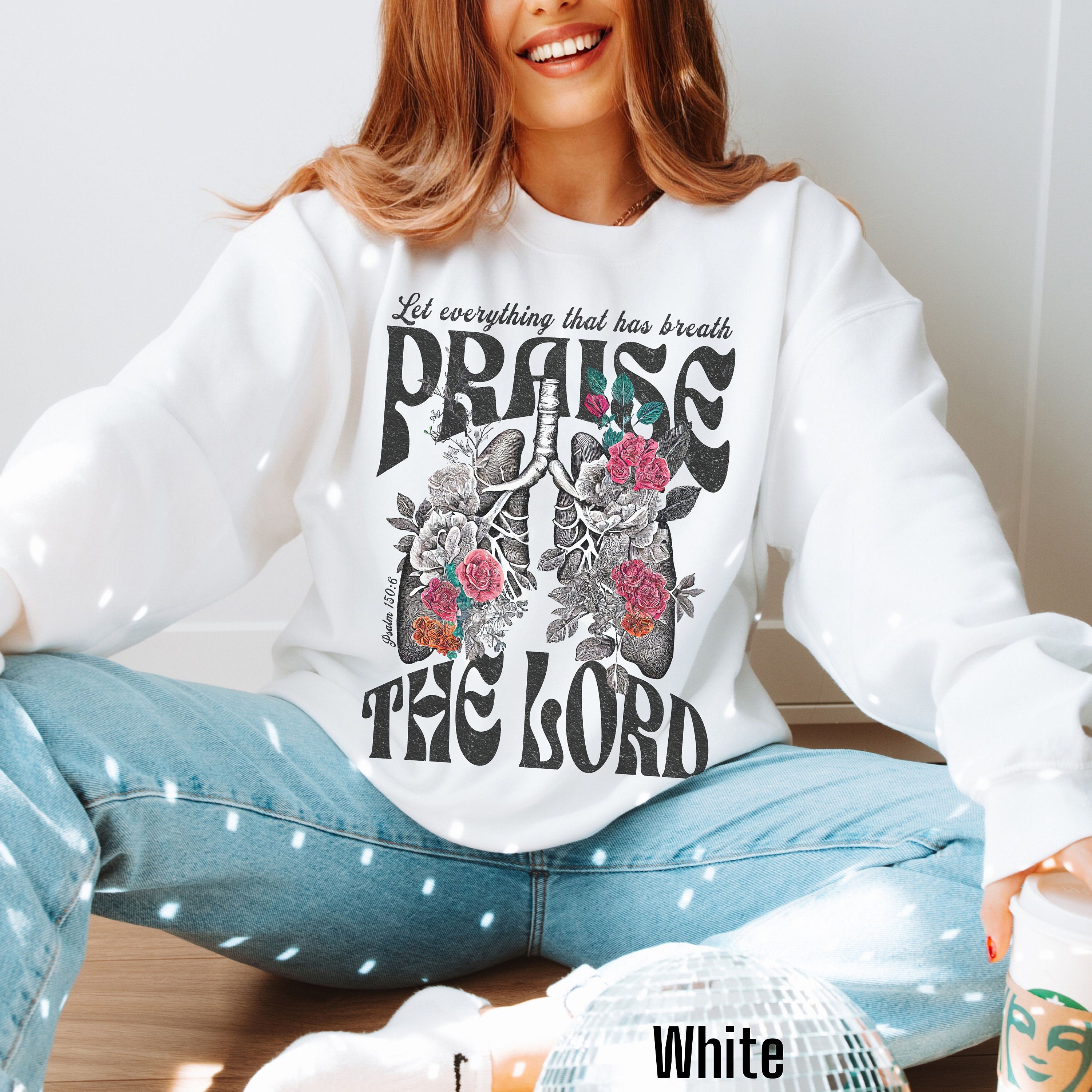 Christian Crewneck Jesus Sweatshirt Religious Women Apparel Bible Verse Pullover Trendy Aesthetic Clothes Trendy Oversized Sweat Shirt