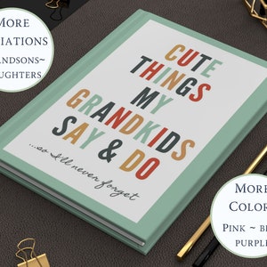 Grandparents Journal for Grandma Gift from Grandkids Memory Book Grandmother Notebook Mother&#39;s Day Gift for Nana Birthday Gift for Mom Wife