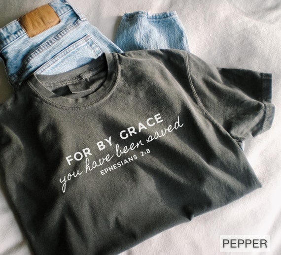 Saved Shirt Christian Women Religious Tshirt Comfort Colors Baptism T Shirt Bible Verse Shirt Baptism Gift for New Christian Bible Quote Top