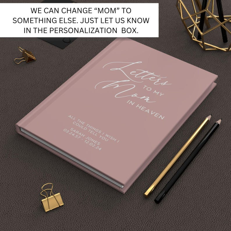 Personalized Mom Grief Journal for Grieving Daughter Mom Grief Gift ...