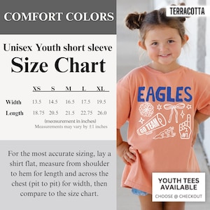 Personalized School Spirit Shirt, Custom Mascot Tee, Game Day Shirt, School Spirit Wear, Comfort Colors School Pride Sweatshirt, Fan Gift Terracotta