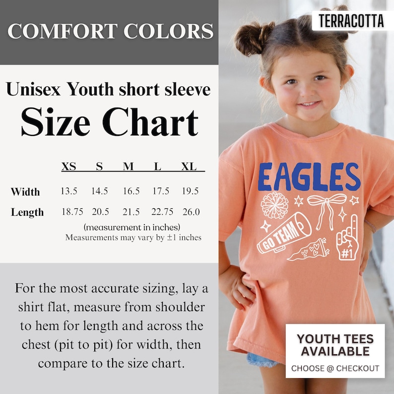 Personalized School Spirit Shirt, Custom Mascot Tee, Game Day Shirt, School Spirit Wear, Comfort Colors School Pride Sweatshirt, Fan Gift Terracotta
