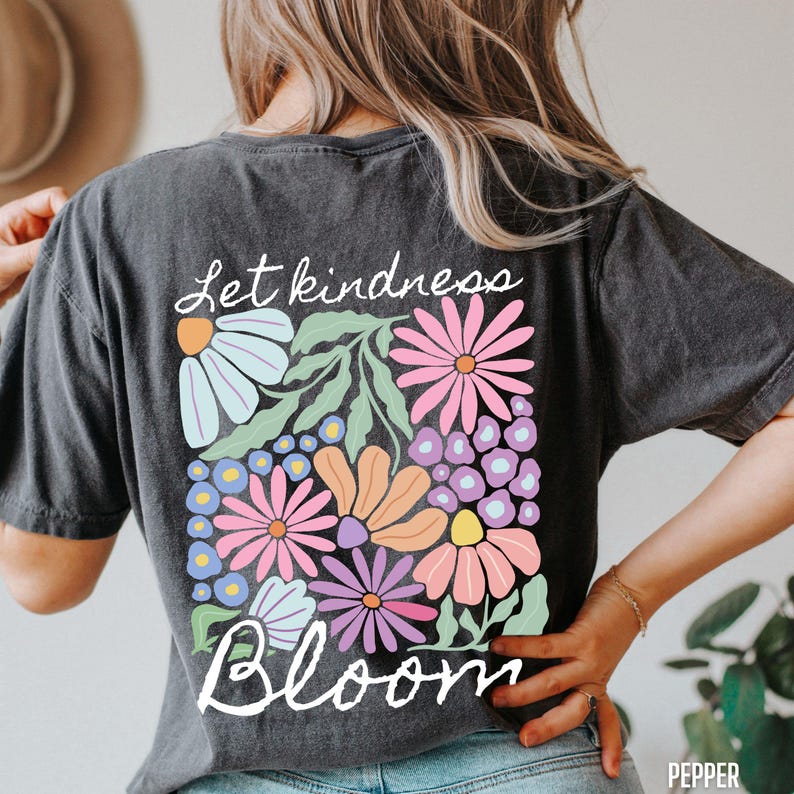 Comfort Colors Wildflower Shirt Botanical Shirt Nature Shirt Kindness ...