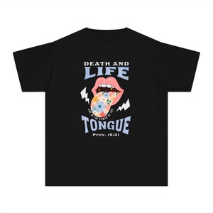 Christian Girls Shirt Kids Jesus Tee Youth Religious Tshirt for Children Worship T Shirt Comfort Colors T-shirt for Child Bible Verse Clothe Black
