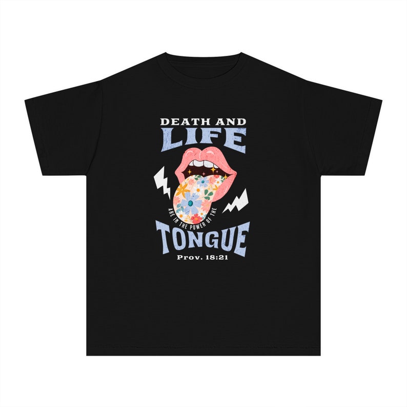 Christian Girls Shirt Kids Jesus Tee Youth Religious Tshirt for Children Worship T Shirt Comfort Colors T-shirt for Child Bible Verse Clothe Black