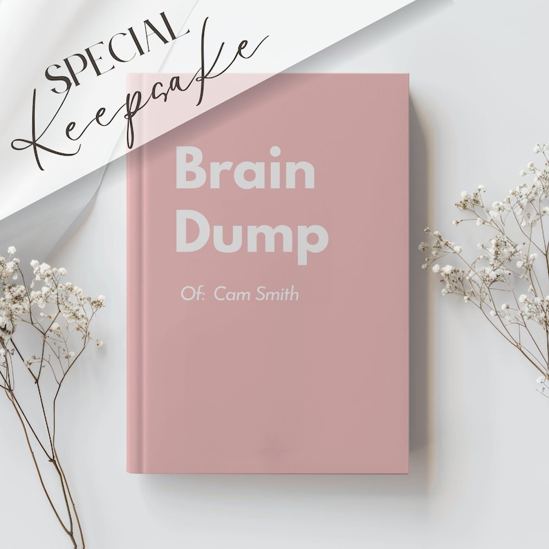 Brain Dump Notebook, ADHD Journal, Funny Overthinker Gift, Mental Chaos ...
