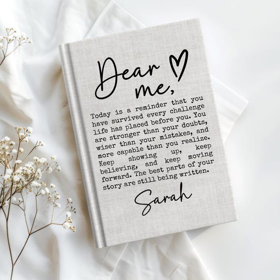 Anxiety Journal Personalized Name Self Care Gifts Wellness Journal Stress Relief Gifts Healing Journal Therapy Notebook Affirmation Journal