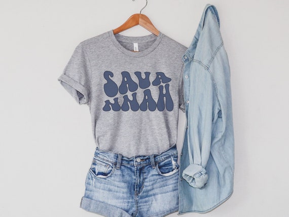Savannah Shirt for Savannah GA Vacation, Retro Savannah Tshirt, Savannah T-shirt for Savannah Georgia Trip, Savannah Tee, Savannah gift tee