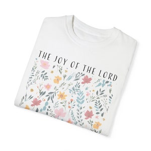 Vintage Floral Christian Shirt Jesus Apparel Women Bible Verse Tshirt Comfort Colors Christian Graphic Tee Cute Flower T Shirt Faith Clothes afbeelding 6