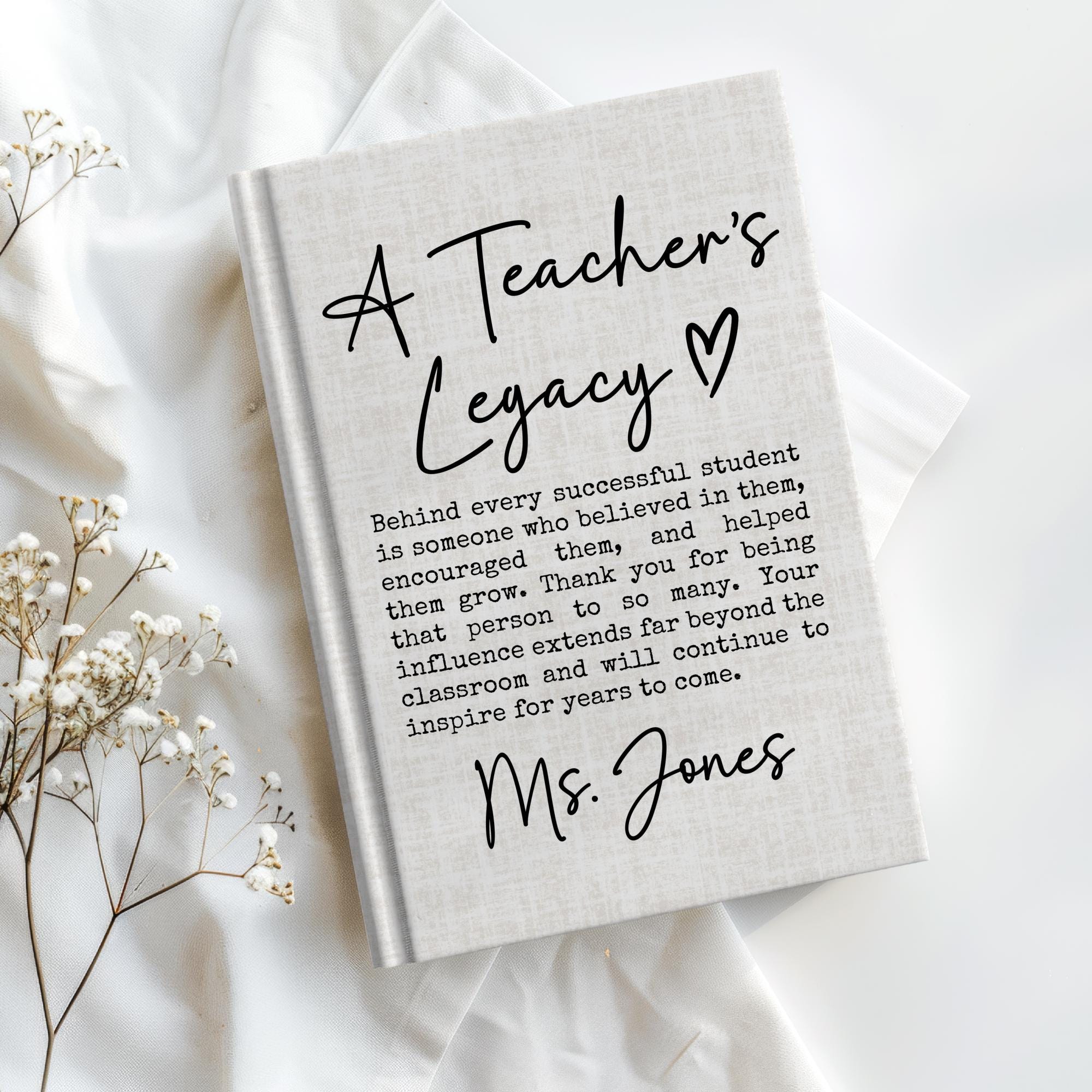 Teacher Retirement Gift Journal, Retirement Gift for Teacher, Personalized Teacher Goodbye Gift, New Chapter Book, Farewell Coworker Gift