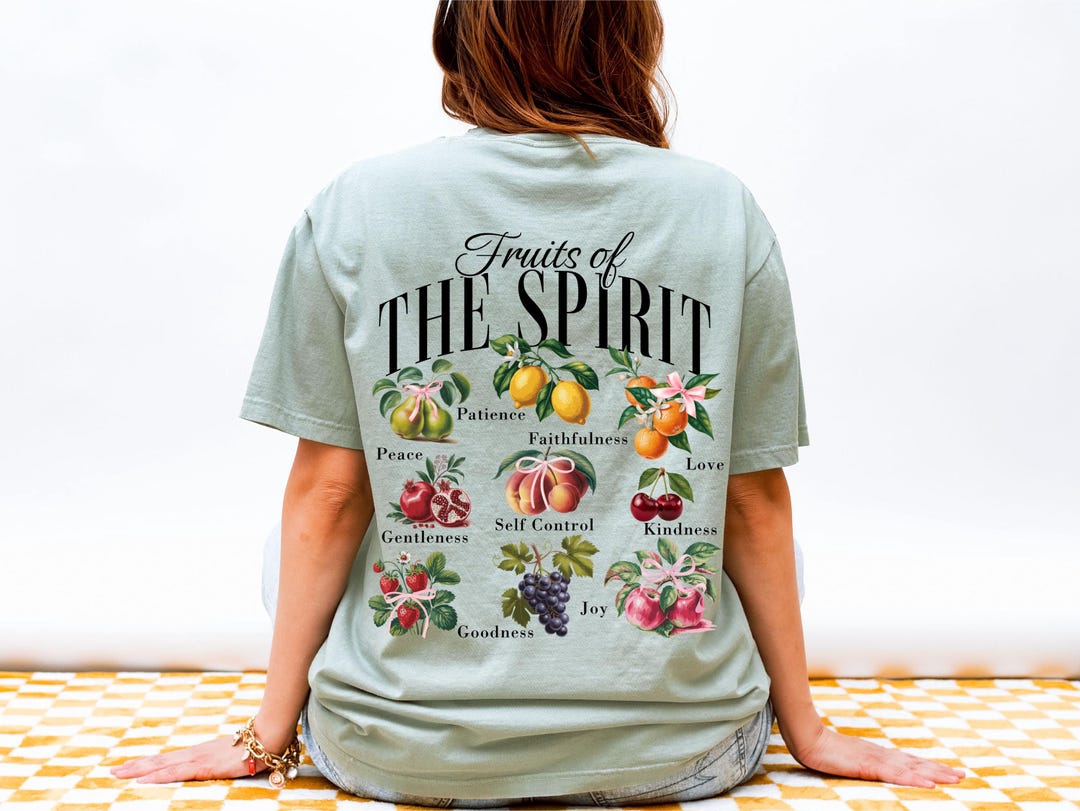 Fruits of the Spirit Shirt Women Jesus Shirt Comfort Colors Christian ...