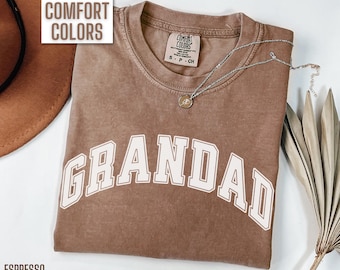Comfort Colors Grandad Shirt, Father's Day Gift for Grandad Gift Minimalist Grandad T Shirts for Men New Granddad Tshirt Baby Reveal Tee Man