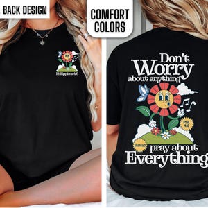 Retro Christian Women Tshirt Comfort Color Vintage Faith Based T Shirt Jesus Tee Bible Verse T-shirt Words on Back Print Trendy Oversized