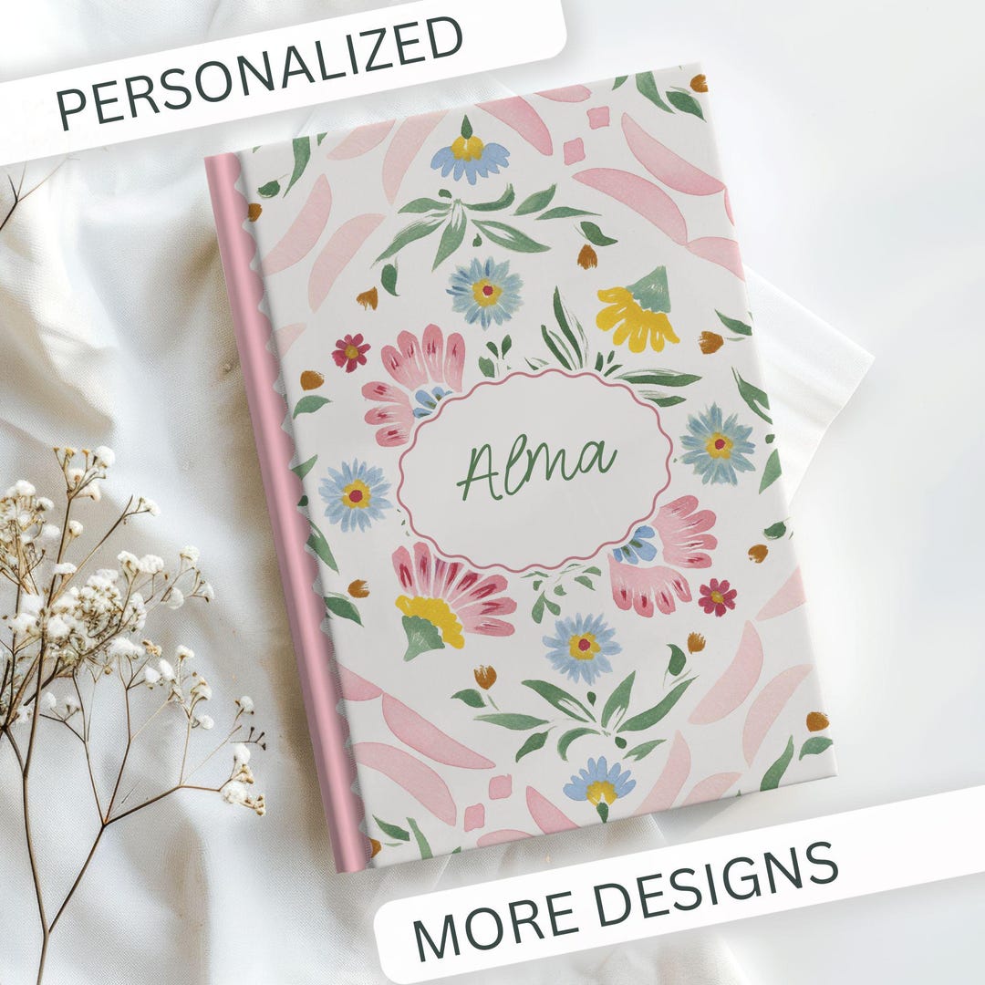 Personalized Journal for Girls, Custom Name Diary for Women, Lined ...