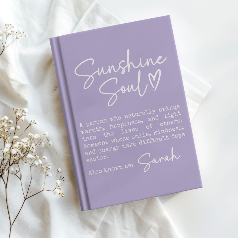 Sentimental Customizations Teen Girl Journal, Personalized Daughter Gift, Sunshine Soul Custom ...