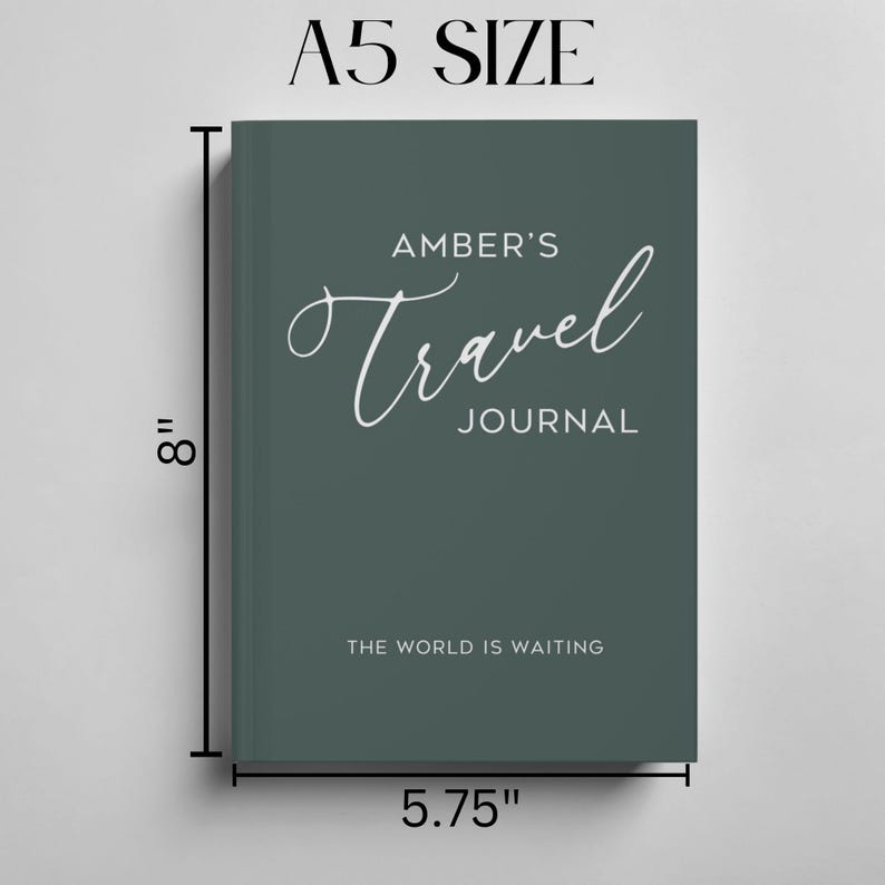 Personalized Travel Journal Custom Travelers Journal Travel Gifts for ...