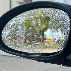 Anti Fog/Rain Kirby Mirror Peeker - Cute Car Accessories - Decals