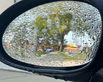 Kirby Mirror Peeker Decals: Anti-Fog Car Accessories - Set of 2