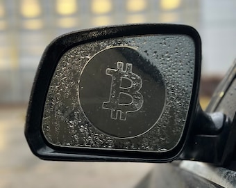 Anti Fog/Rain Bitcoin Mirror Peeker (2pcs) - Trending Car Accessories - Decals