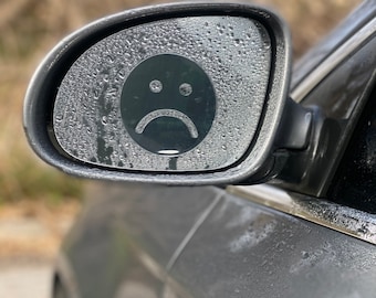 Anti Fog/Rain Sad Face Mirror Peeker - Car Accessories - Decals - Stickers