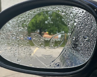Anti Fog/Rain Alien Mirror Peeker (2pcs) - Car Accessories