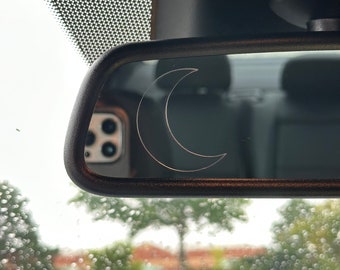 Half Moon Rearview Mirror Peeker | Interior Car Accessories | Decals