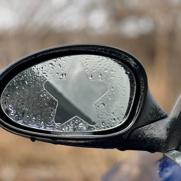 Anti Fog/Rain Star Mirror Peeker - Universal Car Accessories - Decals