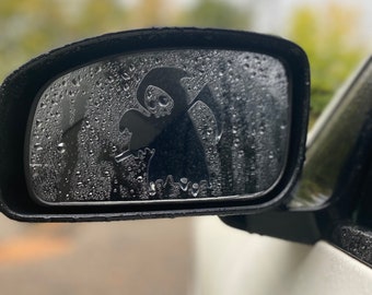 Grim Reaper Mirror Peeker - Car Accessories - Decals -