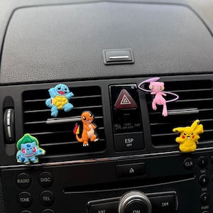 Poke Vent Clip Set Retro Cute Car Interior Accessories