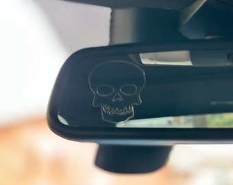 Skull Rear View Mirror Peeker - Interior Car Accessories - Decals