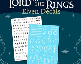 Lord of the Rings - Decals - Elves - Water Slide Transfers - LoTR