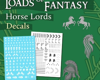 Fantasy Decals - Water Slide Transfers - Horse Lords Men