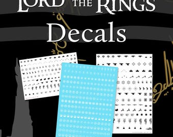 Lord of the Rings Decals (Water Slide Transfers) LoTR