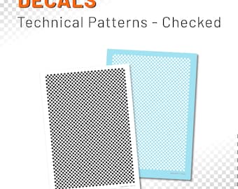 Decals - Water Transfers - Checked Surface Pattern - Technical
