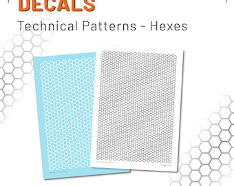 Decals - Water Transfers - Hex Surface Pattern - Technical