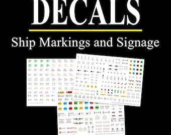 Star Wars Decals - Vehicles and Ship Signs, Markings & Consoles - Water Transfers - X-wing Legion Armada Shatterpoint